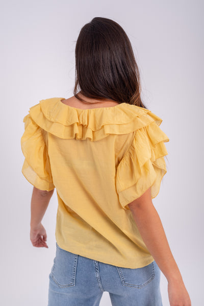 Blusa Silvia Mostaza