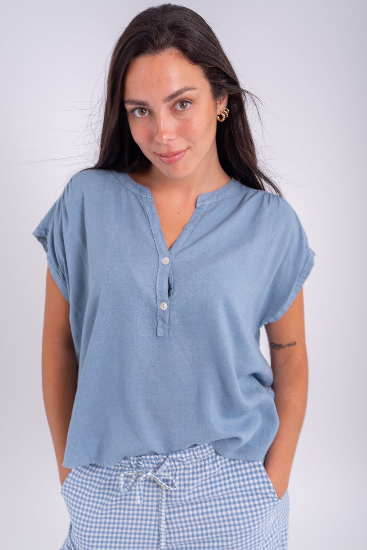 Camisa Clara Azul