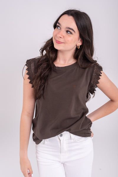 Camiseta Leire Chocolate