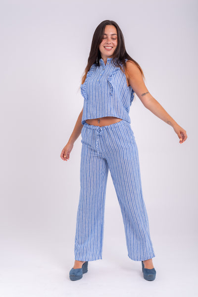 Pantalón Brenda Azul