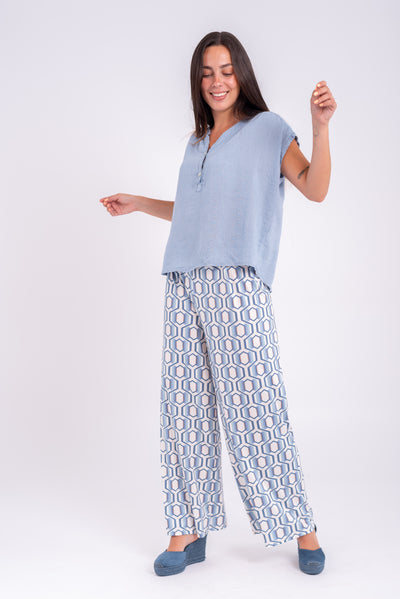 Pantalón Amaia Celeste