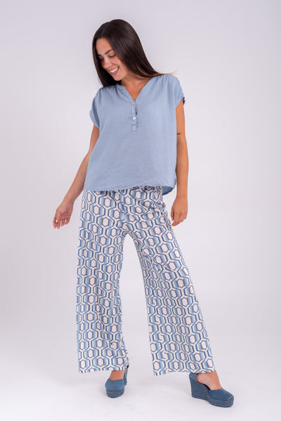 Pantalón Amaia Celeste
