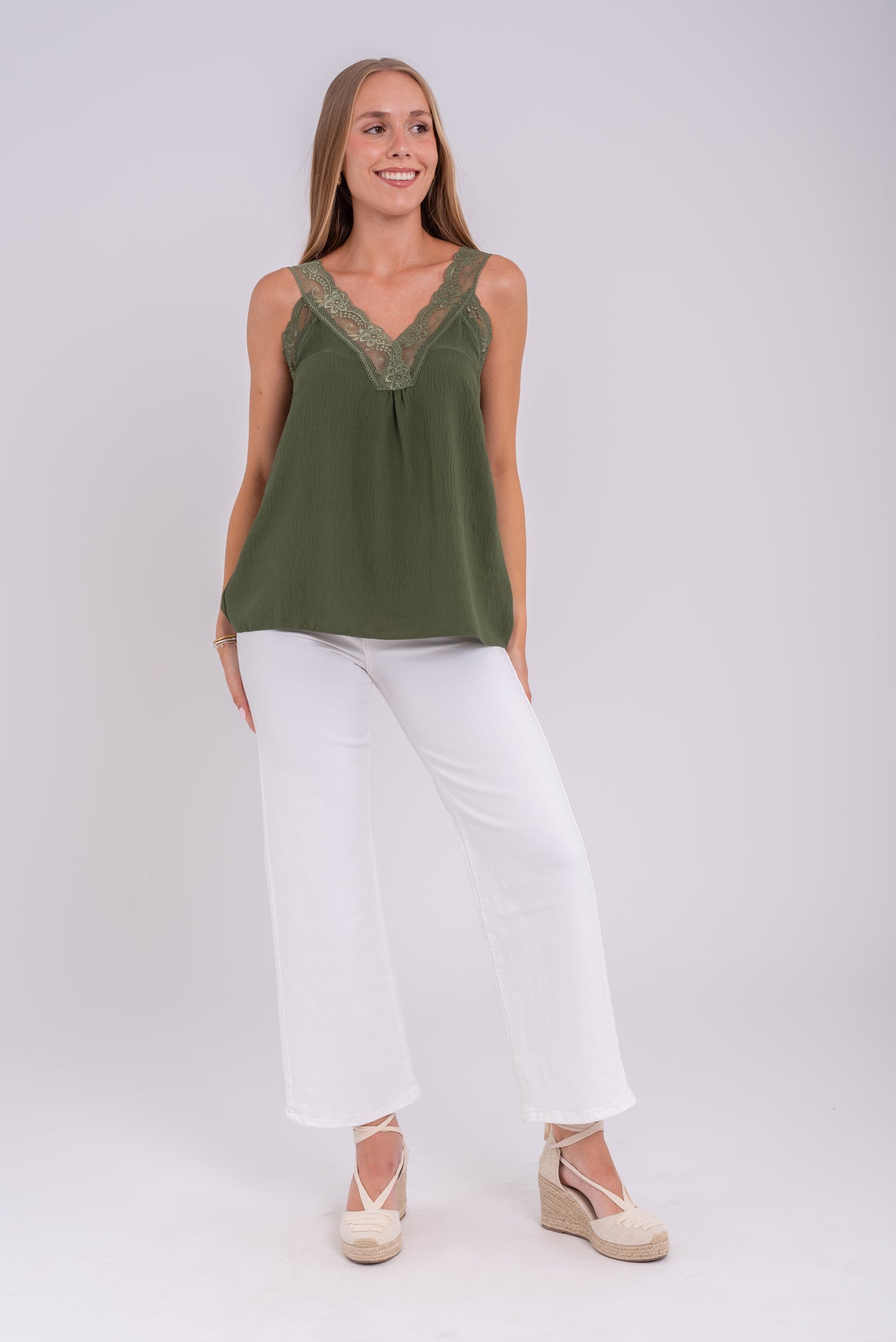 Top Lencero Rita Verde