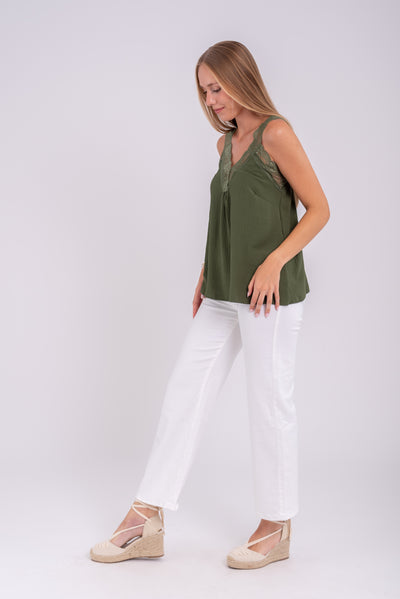 Top Lencero Rita Verde