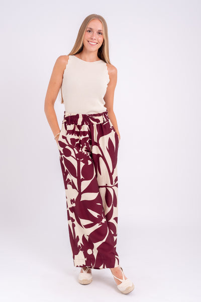 Pantalón Kenia Burdeos