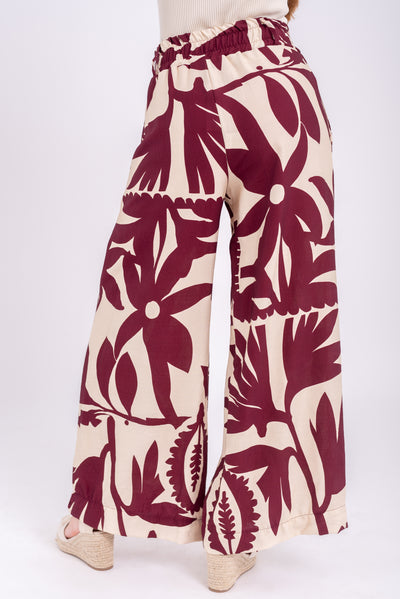 Pantalón Kenia Burdeos