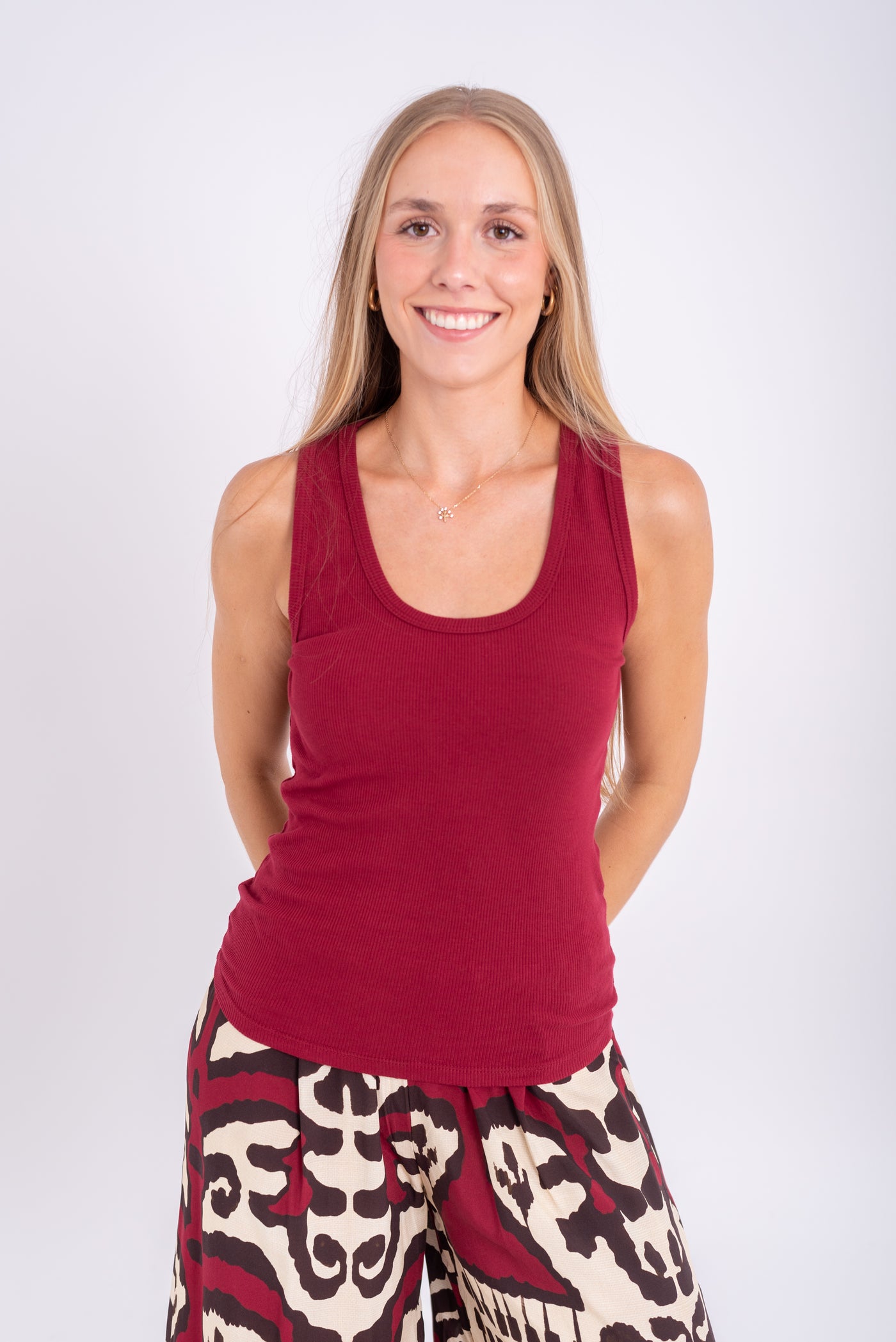 Tank Top Burdeos