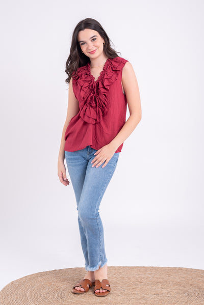 Blusa Susana Burdeos