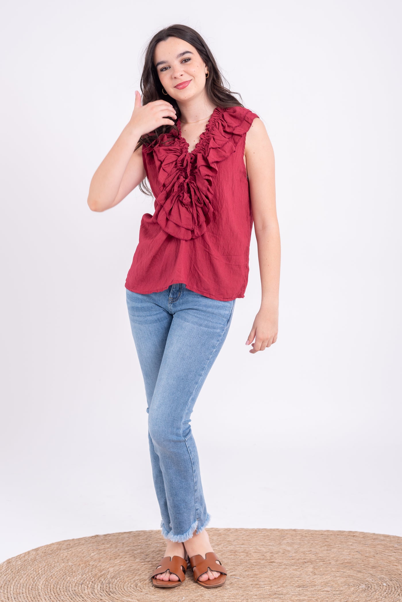 Blusa Susana Burdeos