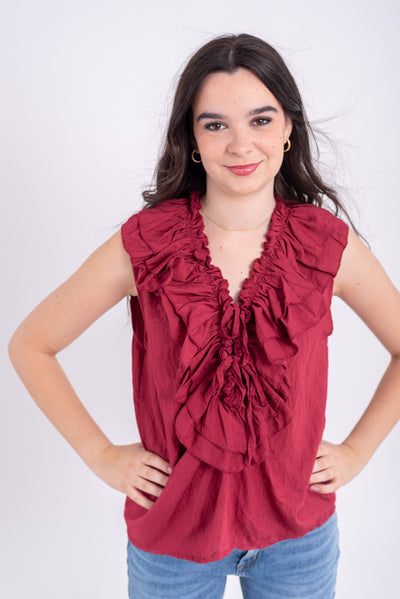 Blusa Susana Burdeos