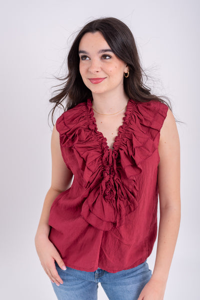 Blusa Susana Burdeos