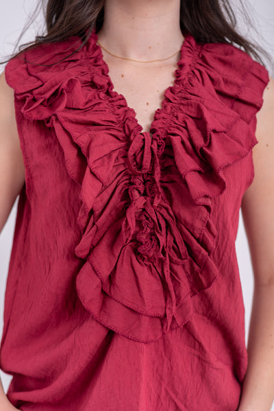 Blusa Susana Burdeos