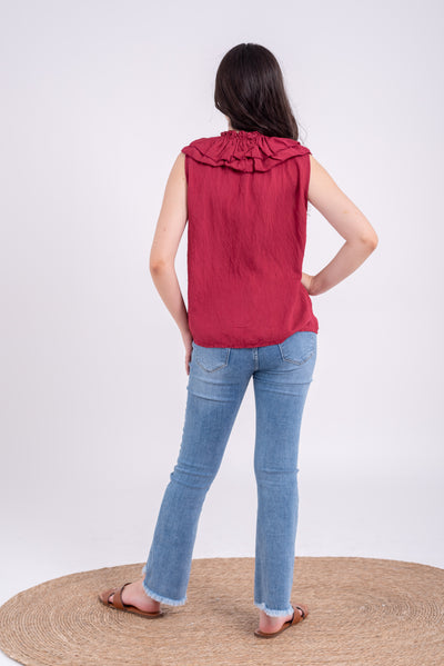Blusa Susana Burdeos