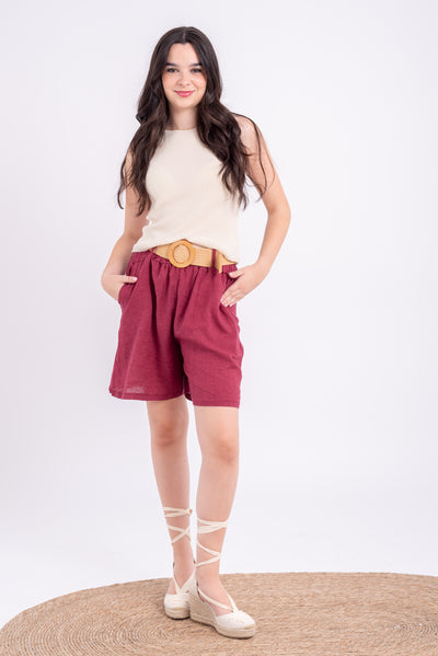 Pantalón Miriam Burdeos
