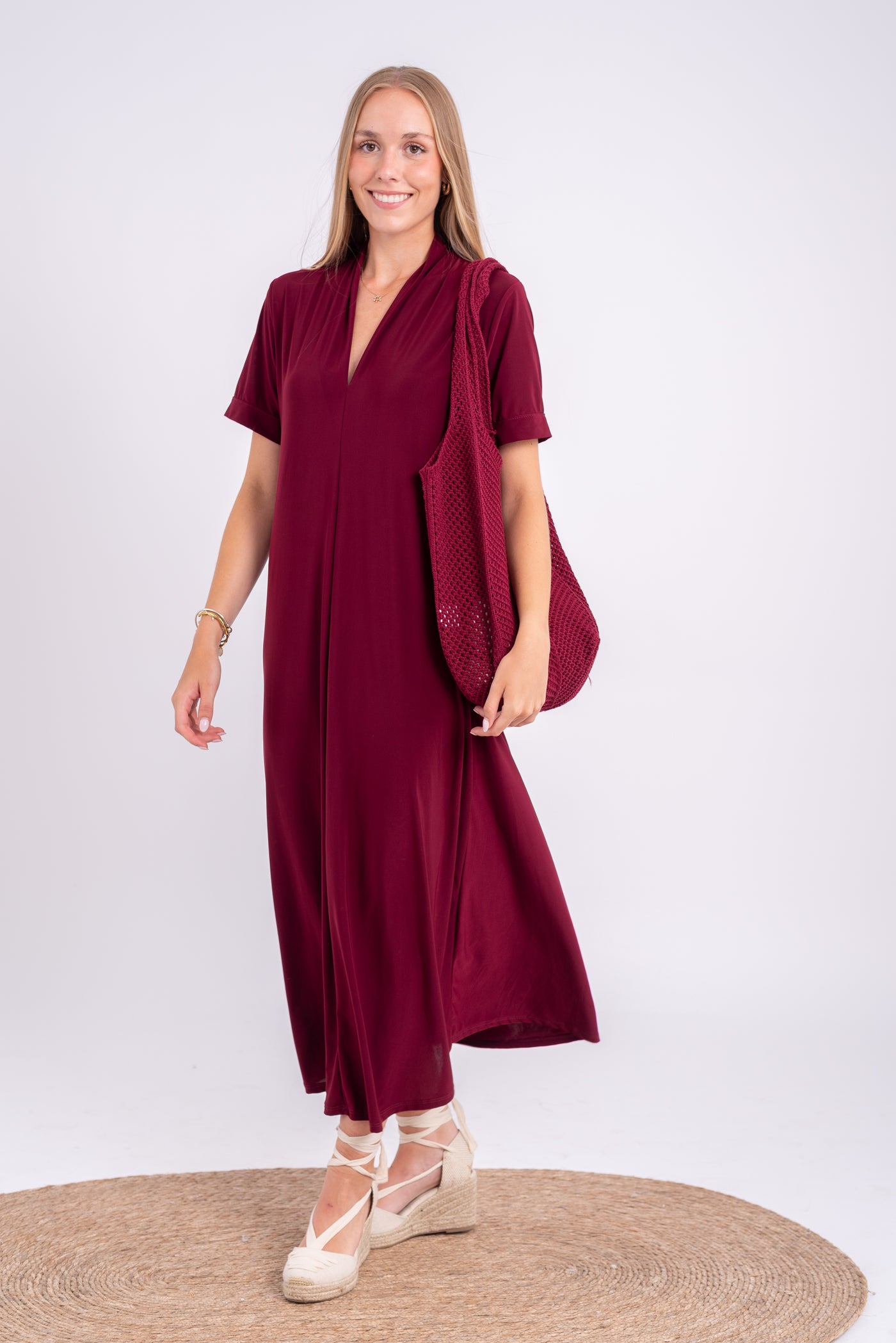 Vestido Atenas Burdeos