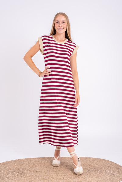 Vestido Suances Burdeos
