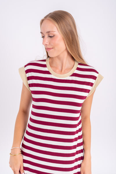 Vestido Suances Burdeos