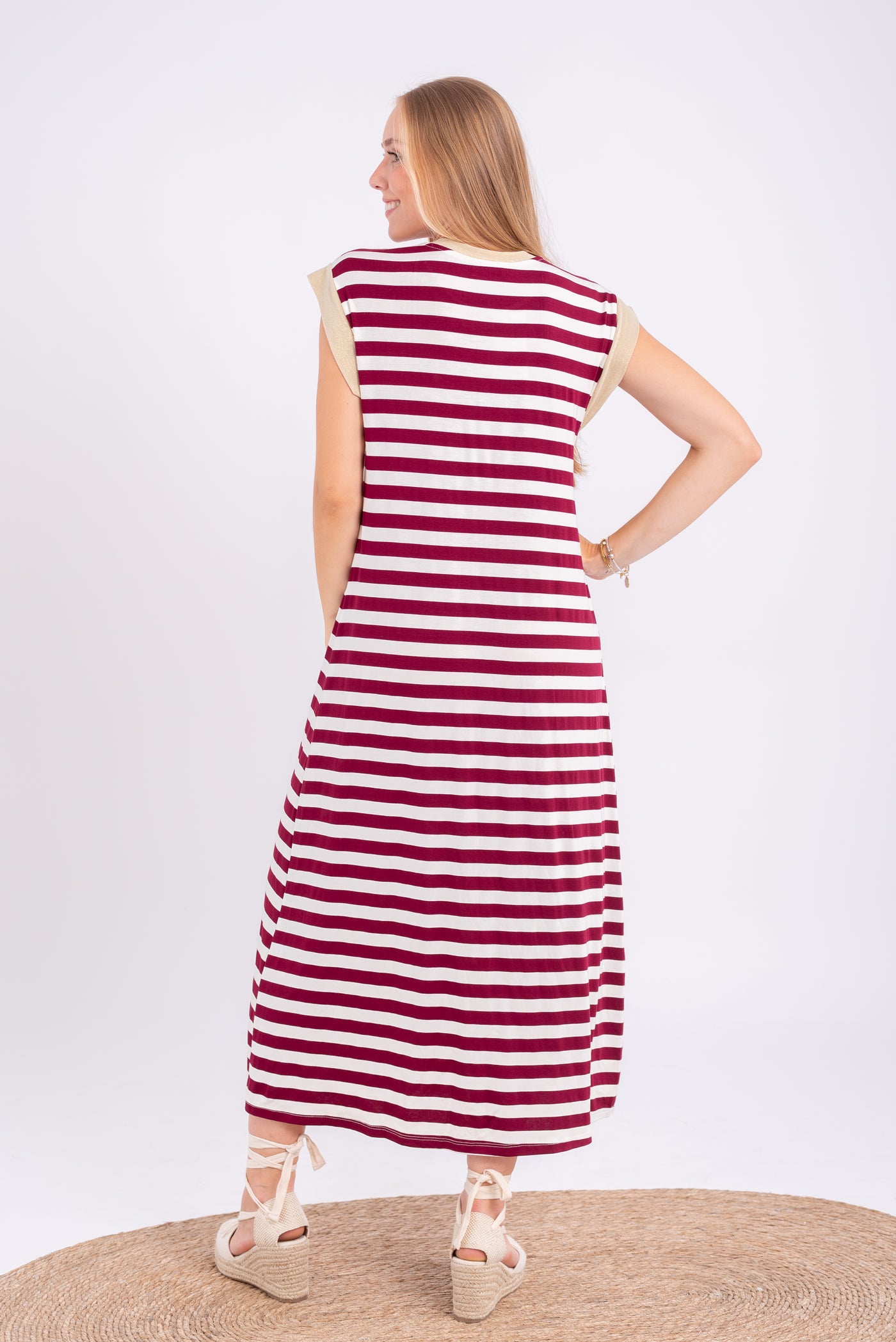 Vestido Suances Burdeos