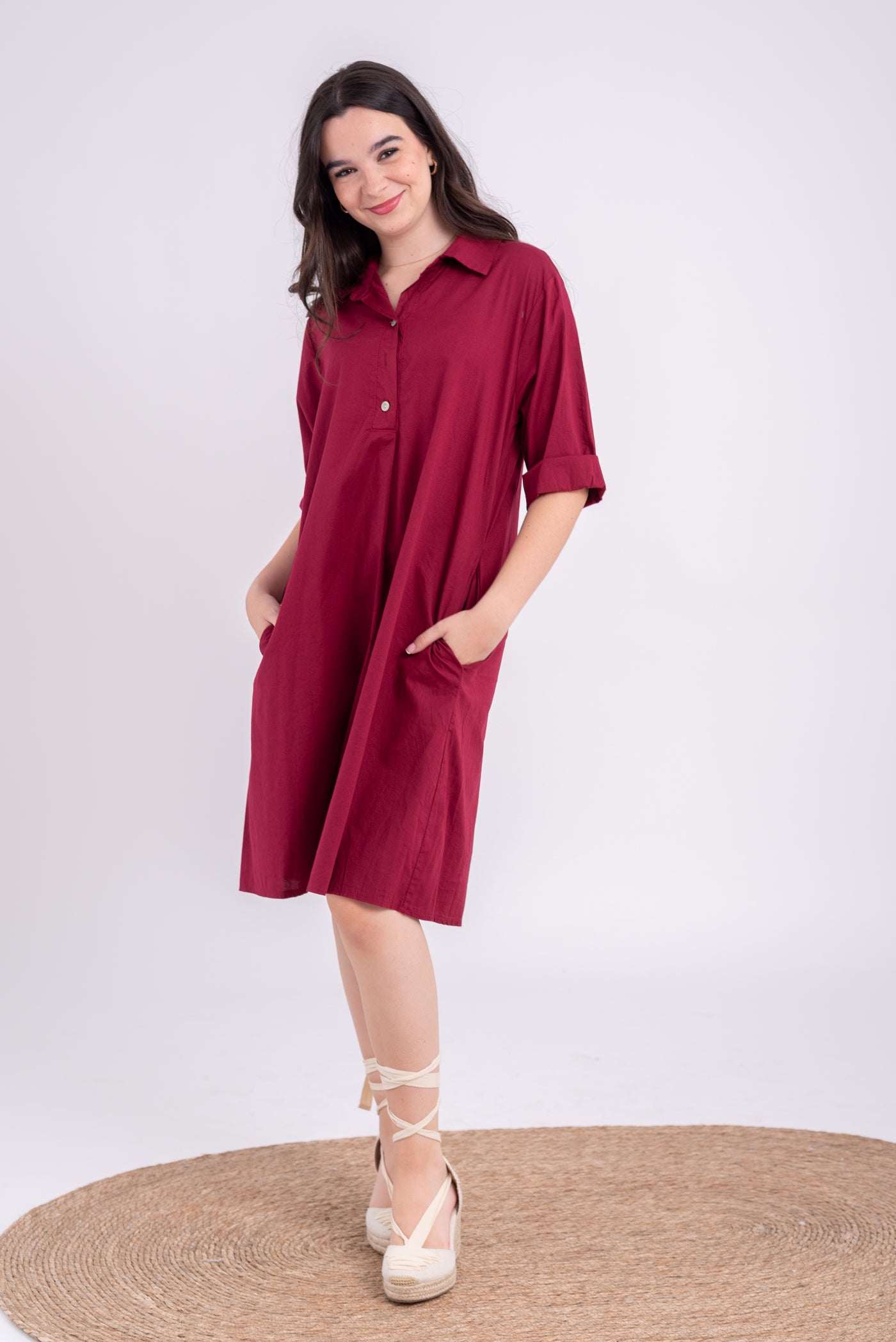 Vestido Patricia Burdeos