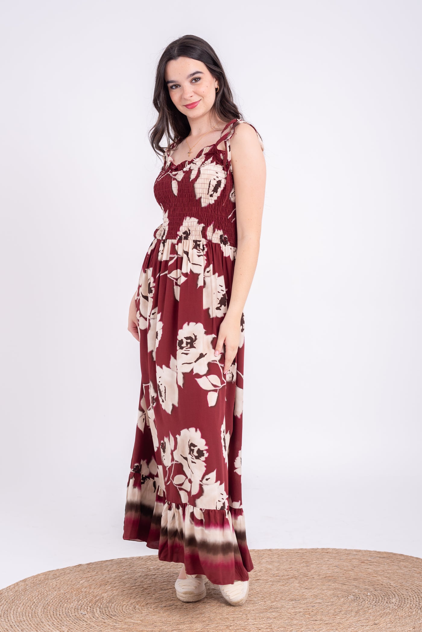 Vestido Raquel Burdeos