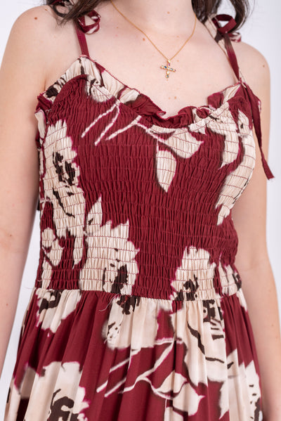 Vestido Raquel Burdeos