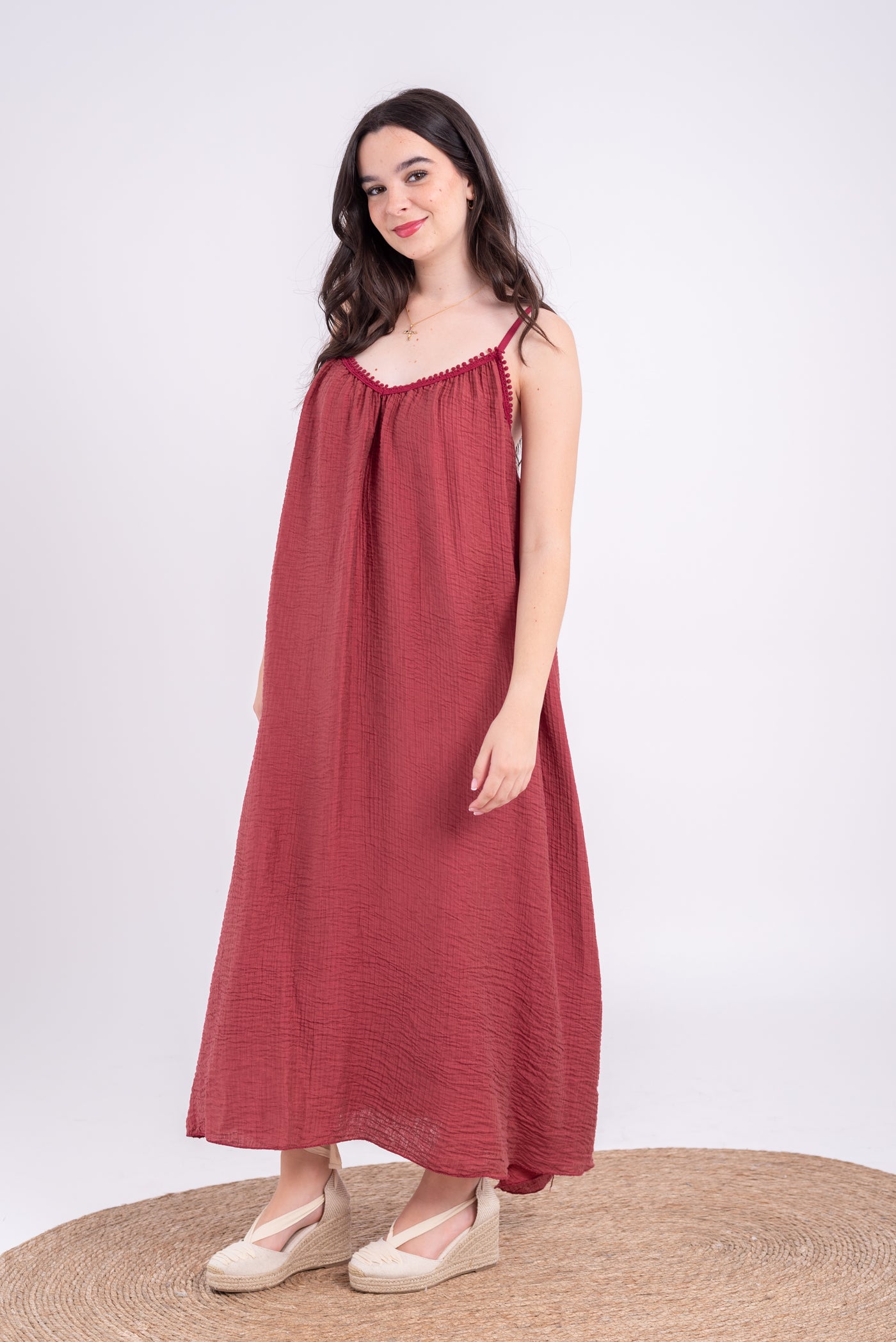 Vestido Sandra Burdeos