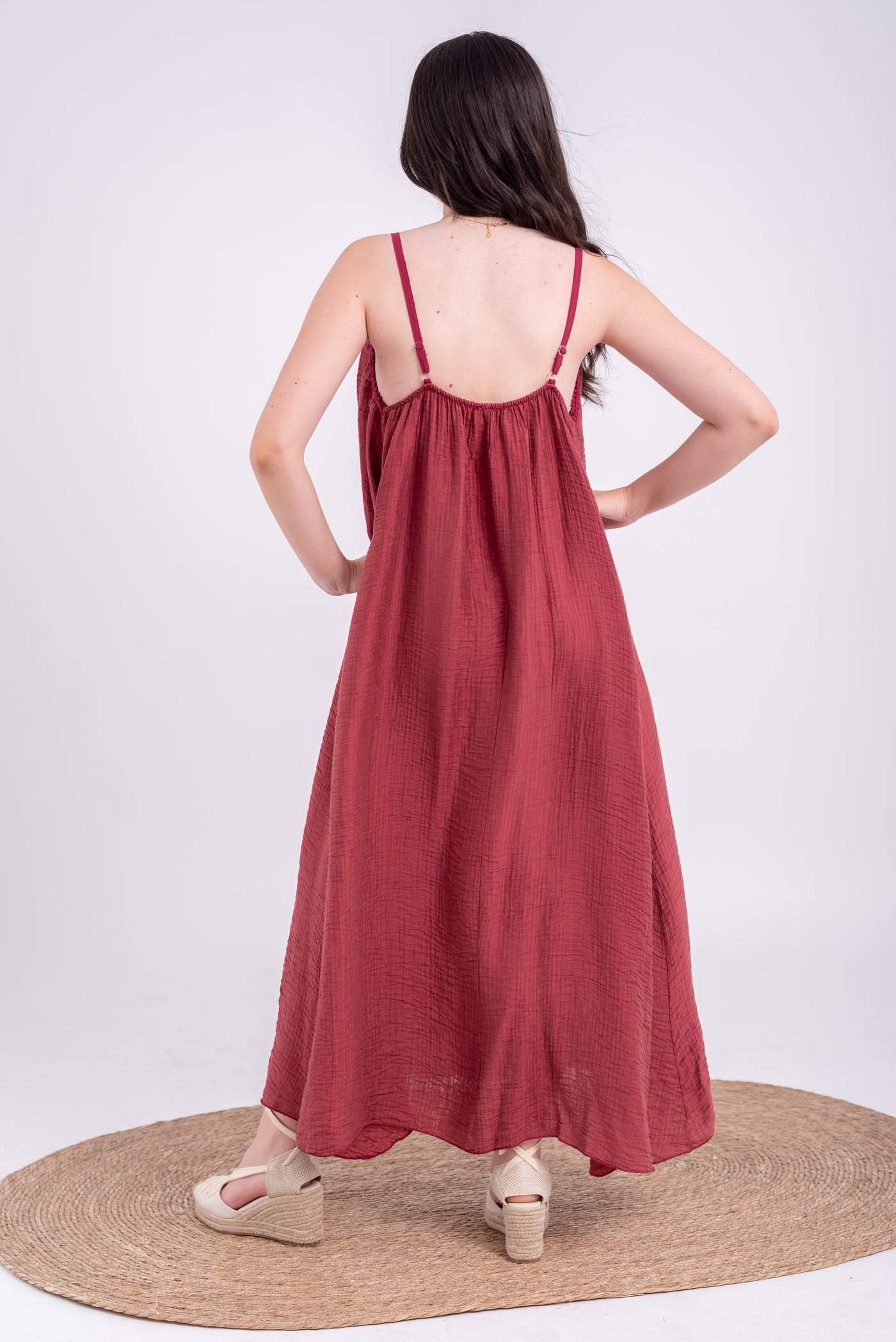 Vestido Sandra Burdeos