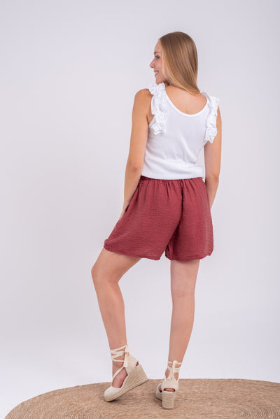 Short Olga Burdeos