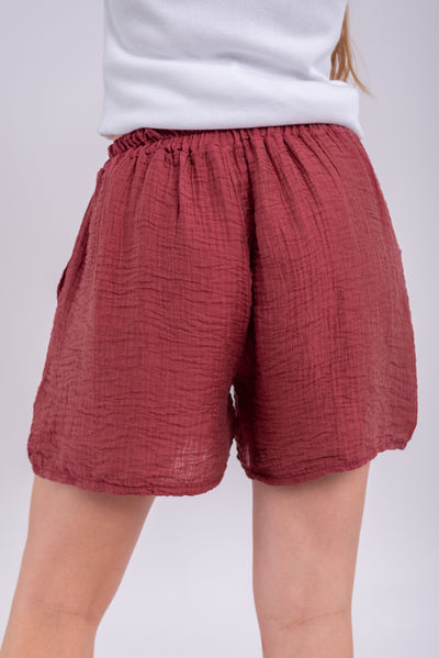 Short Olga Burdeos