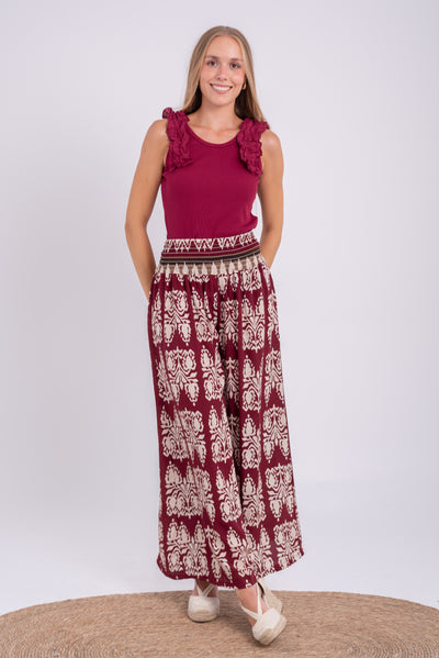 Pantalón Portia Burdeos