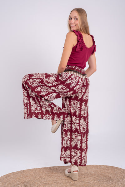 Pantalón Portia Burdeos