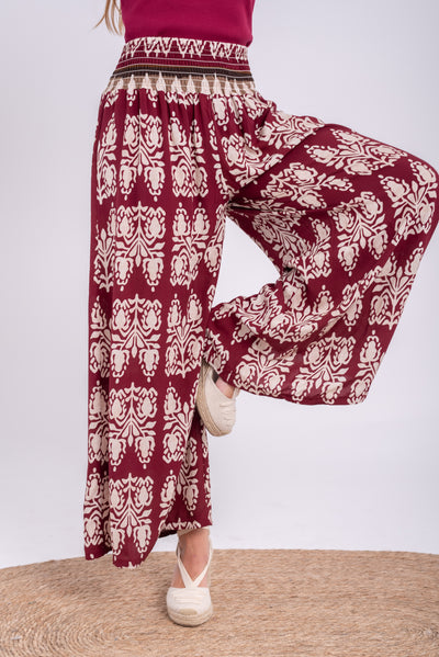Pantalón Portia Burdeos