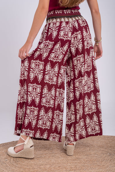 Pantalón Portia Burdeos