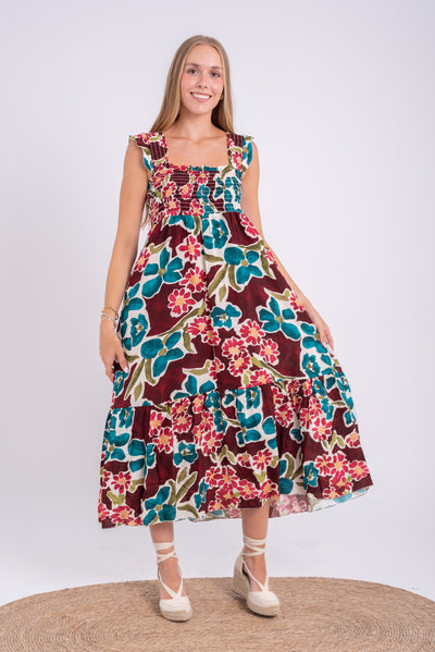 Vestido Virginia Burdeos