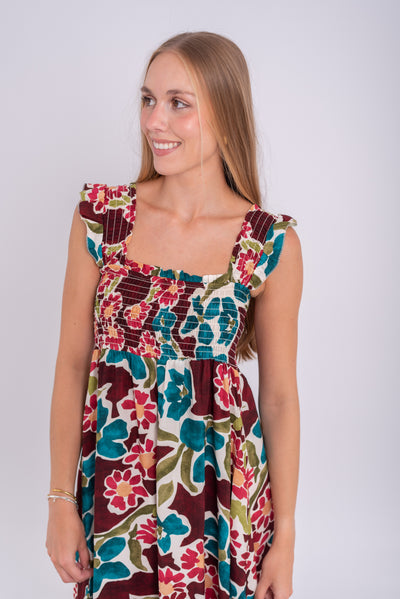 Vestido Virginia Burdeos