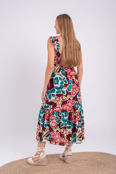 Vestido Virginia Burdeos