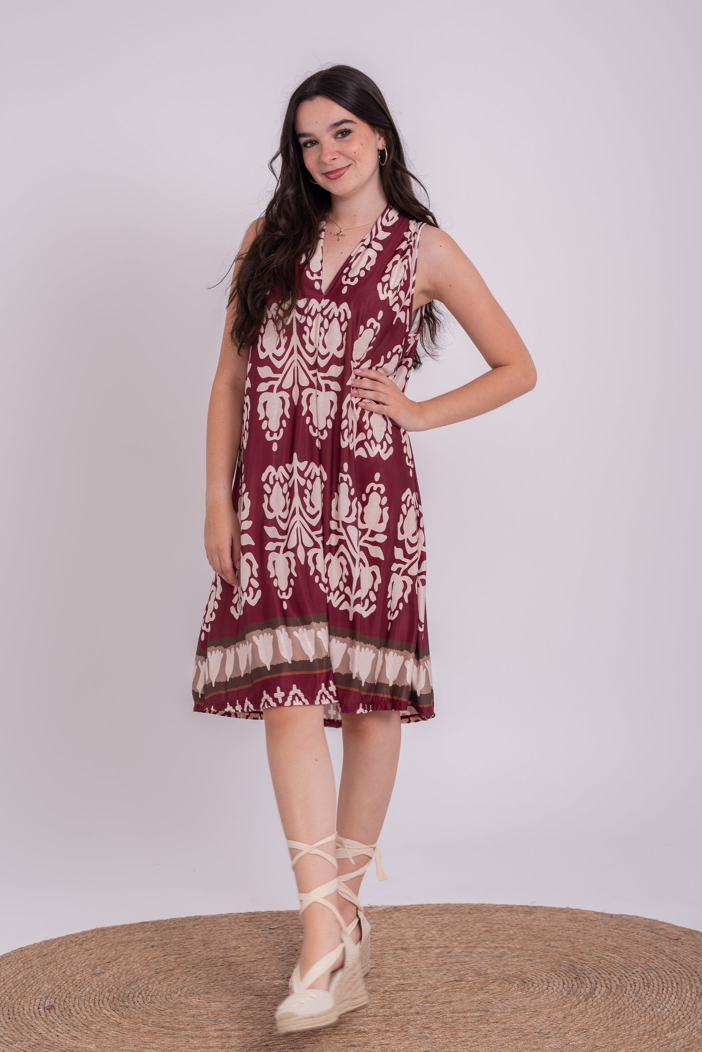 Vestido Portia Burdeos