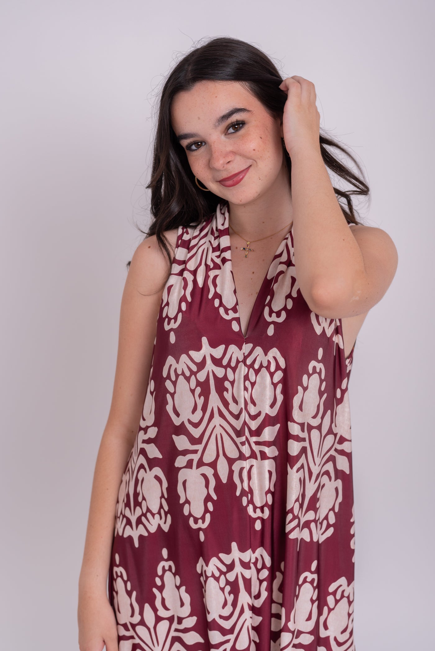 Vestido Portia Burdeos
