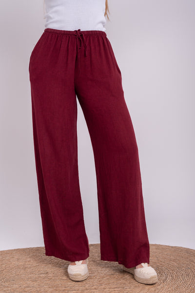 Pantalón Gabriela Burdeos