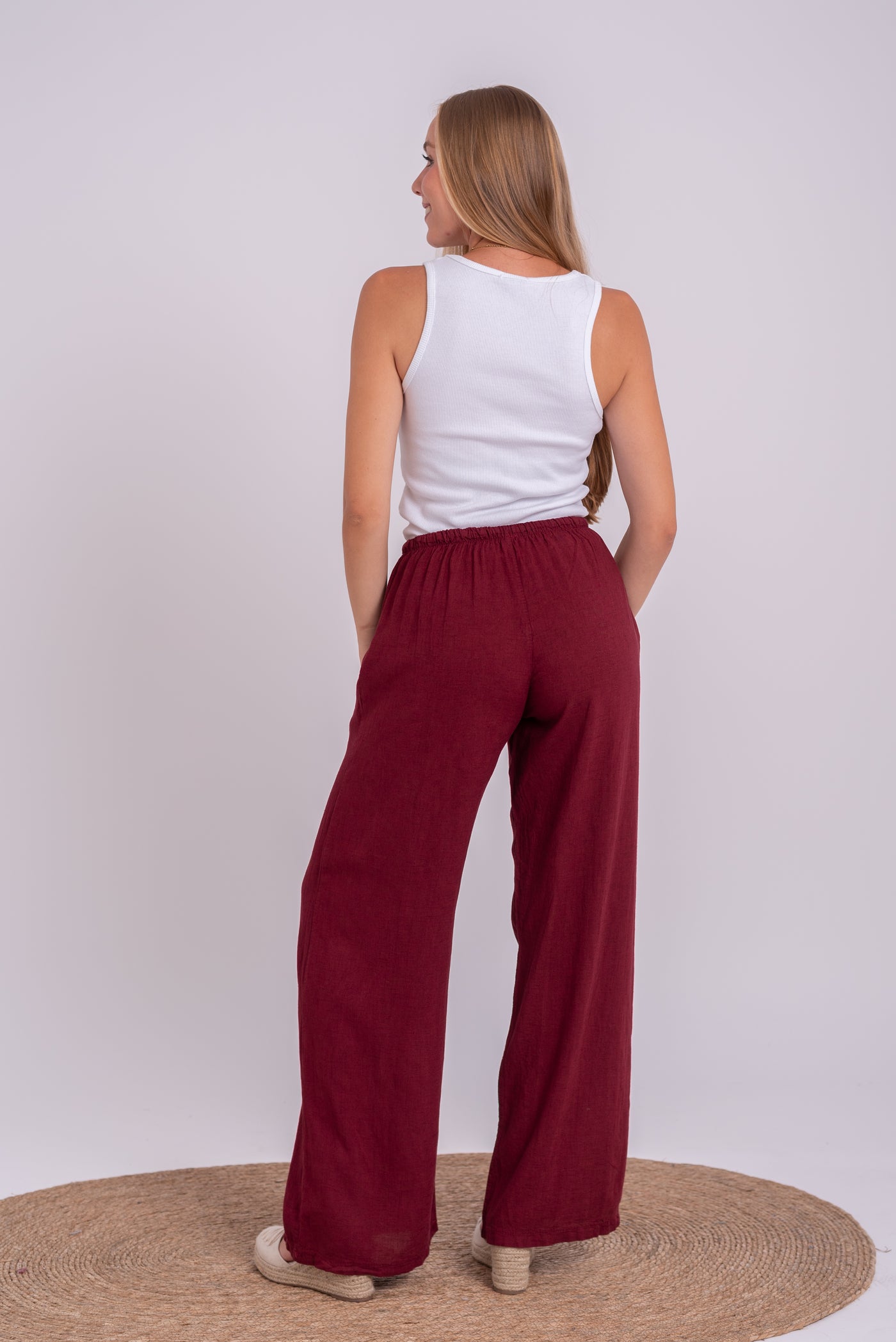 Pantalón Gabriela Burdeos