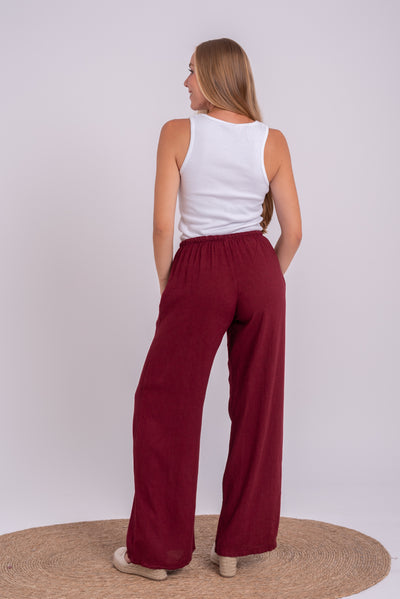 Pantalón Gabriela Burdeos