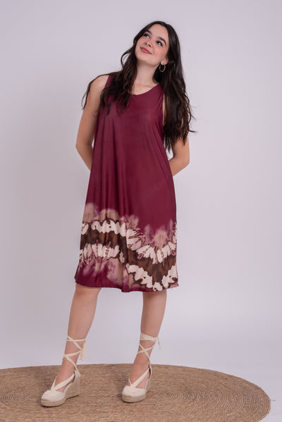 Vestido Beatriz Burdeos