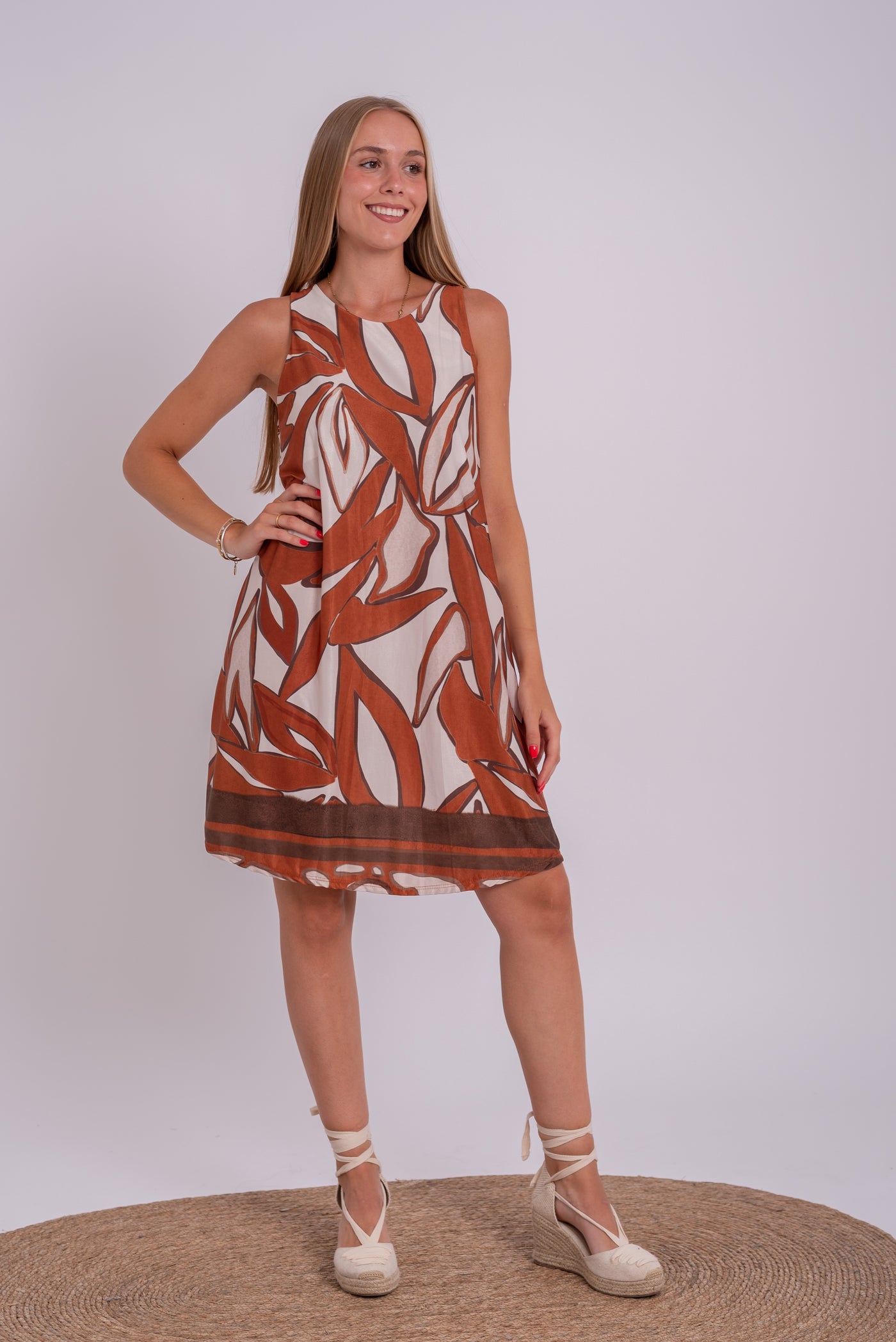 Vestido Alana Teja