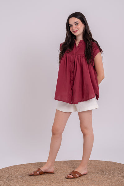 Blusa Rocio Burdeos