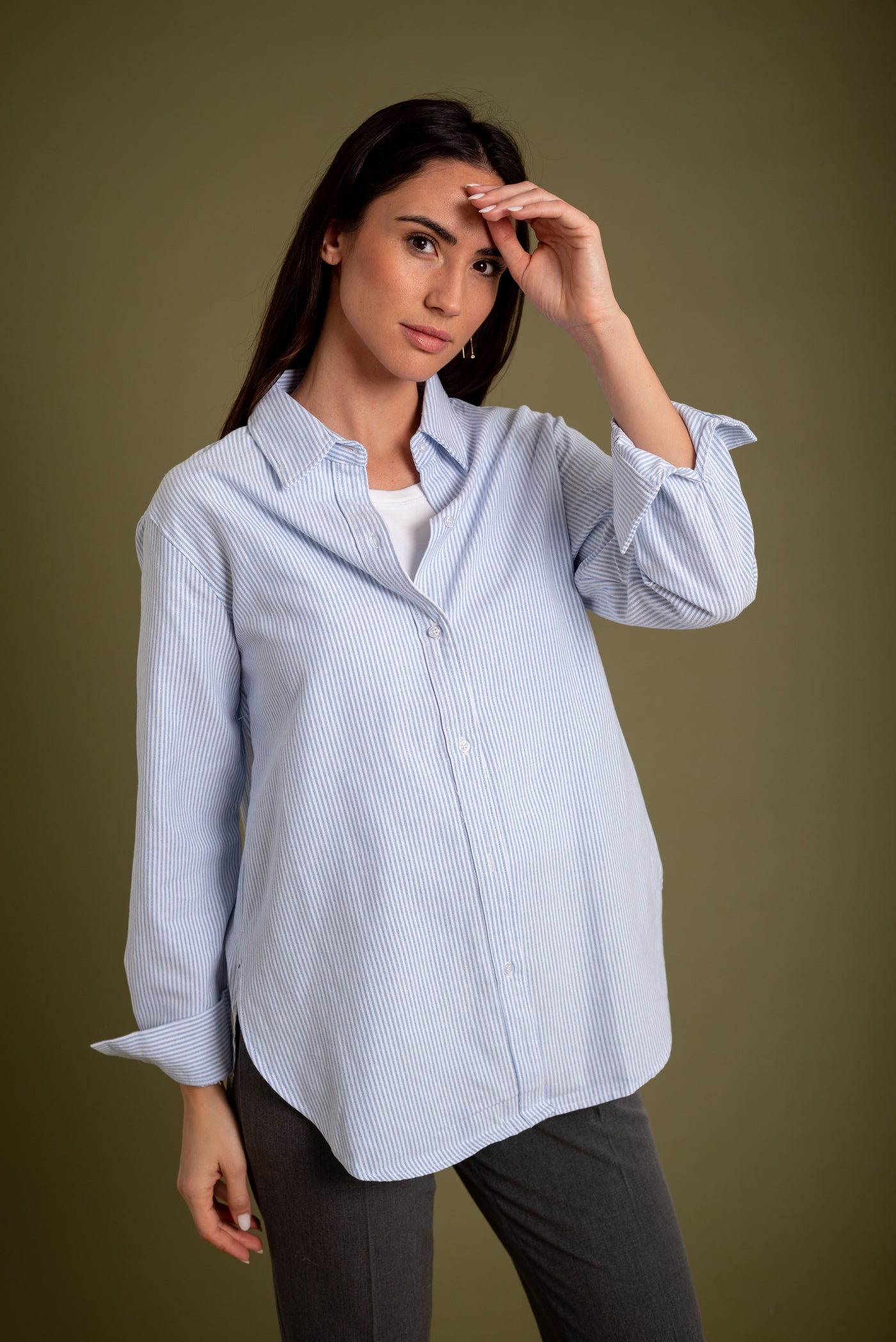 Camisa Oxford Rayas