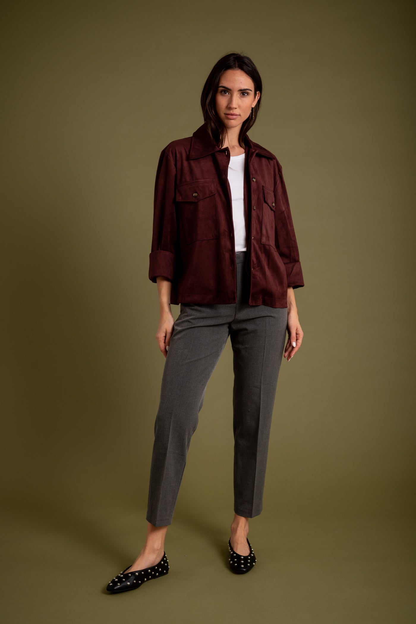Chaqueta Luna Borgoña