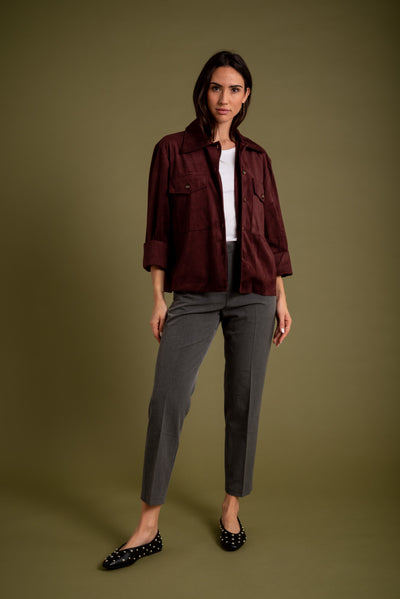 Chaqueta Luna Borgoña