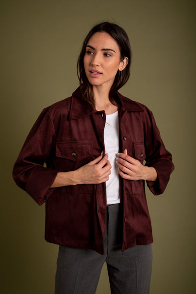 Chaqueta Luna Borgoña