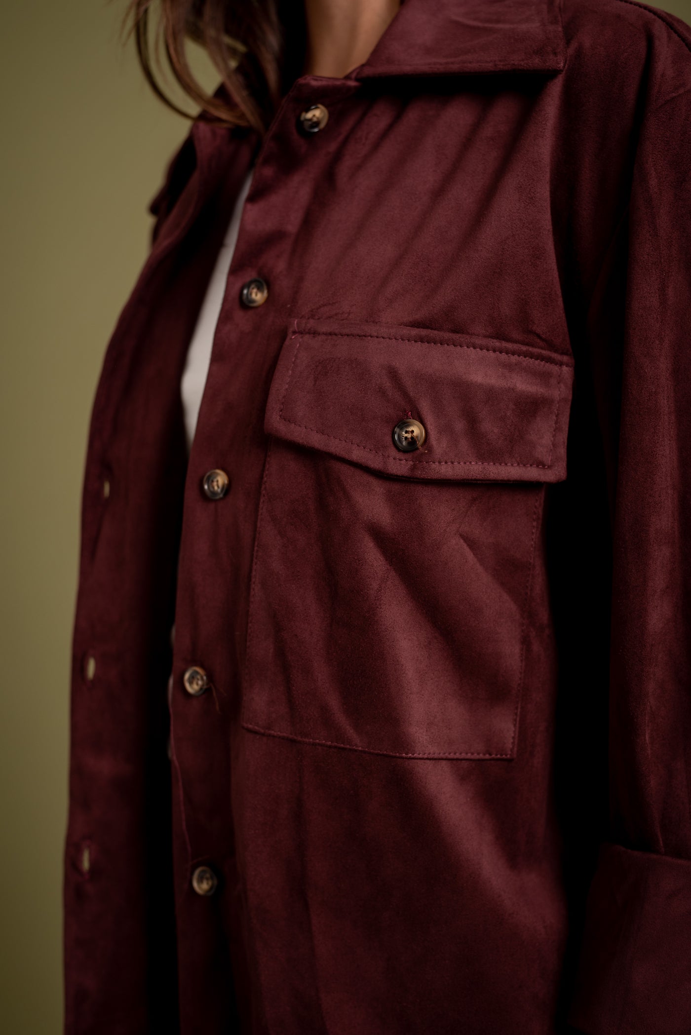 Chaqueta Luna Borgoña