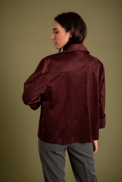 Chaqueta Luna Borgoña